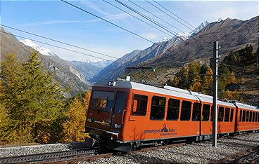 Mit dem Zug zum Matterhorn