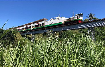 Mit dem Zug auf St. Kitts
