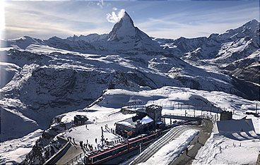 Mit dem Zug zum Matterhorn