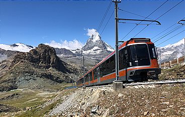 Mit dem Zug zum Matterhorn