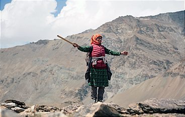 Eine Straße im Himalaya