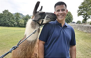 Unterwegs mit dem Lama-Flüsterer